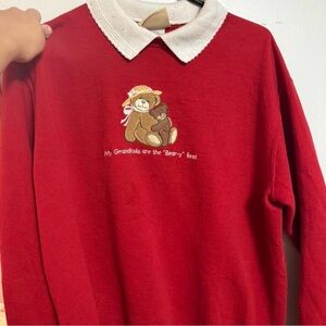 Vintage Grandma Core Bear Sweatshirt